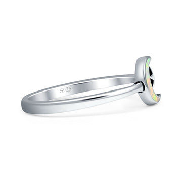 Moon & Star Ring